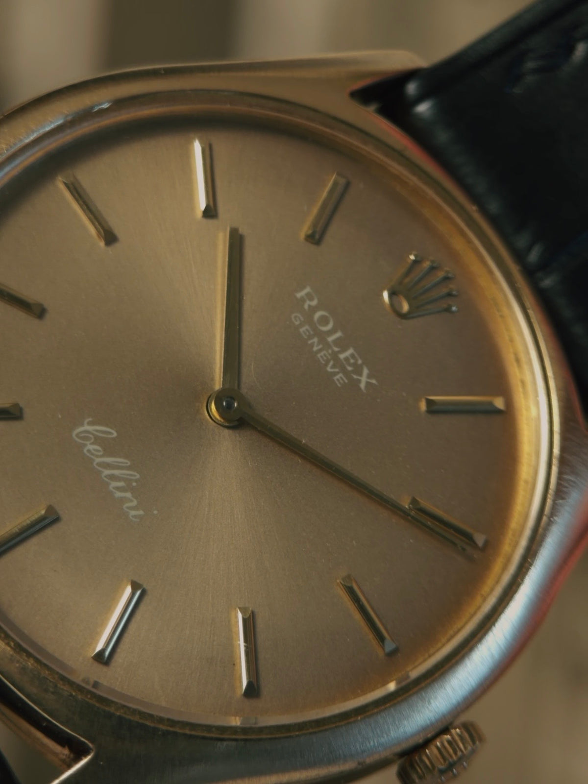 ROLEX 3804 Cellini 18k “GHOST DIAL” 1974s