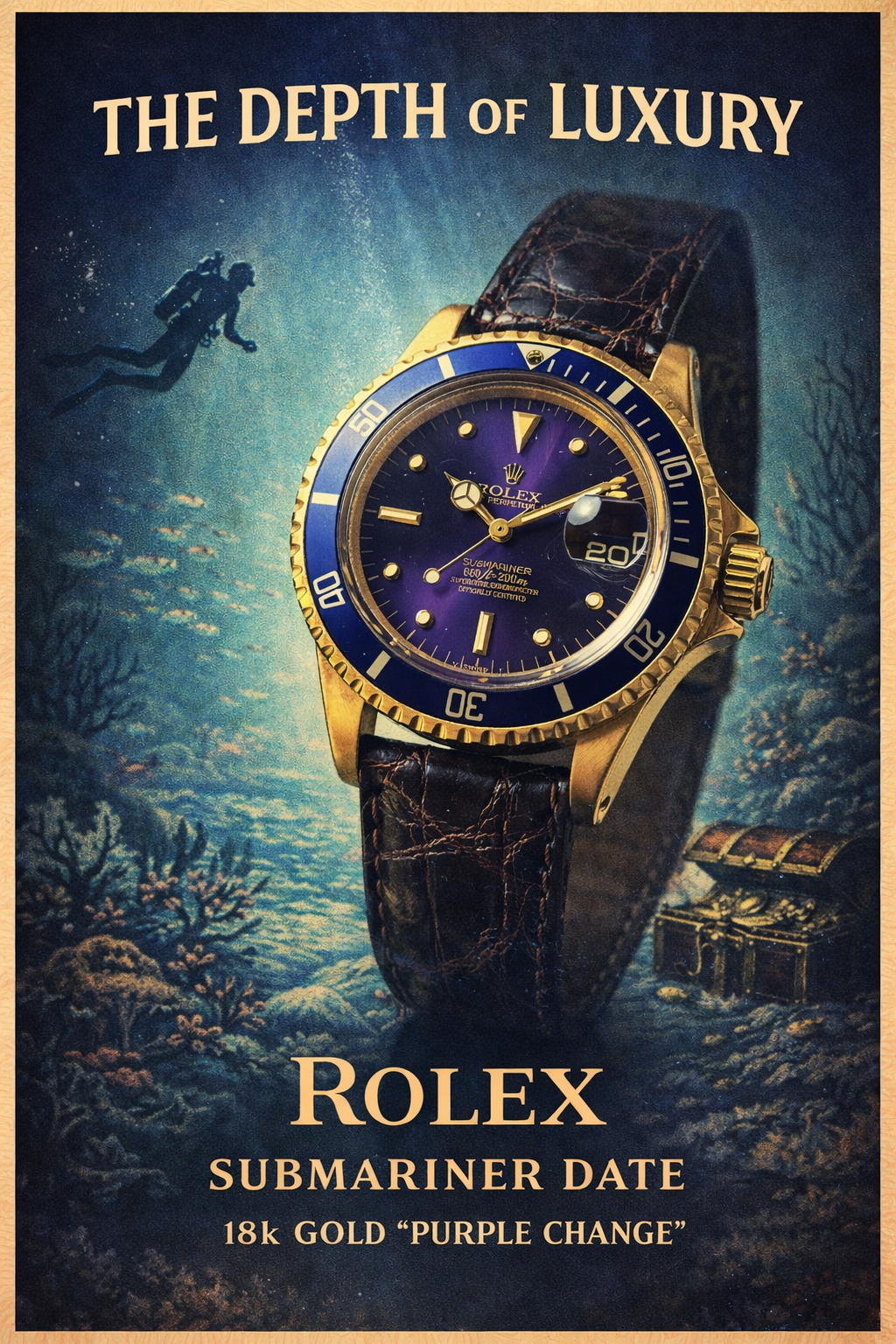 A Submariner Date Ref.1680/8 with a rare purple-change dial.Rarity, provenance, and the effects of time —combined in a single, exceptional piece.