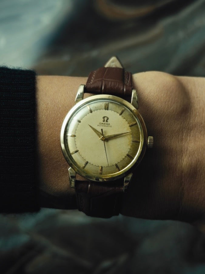 OMEGA "Antique Golden Dial" GP 1950s
