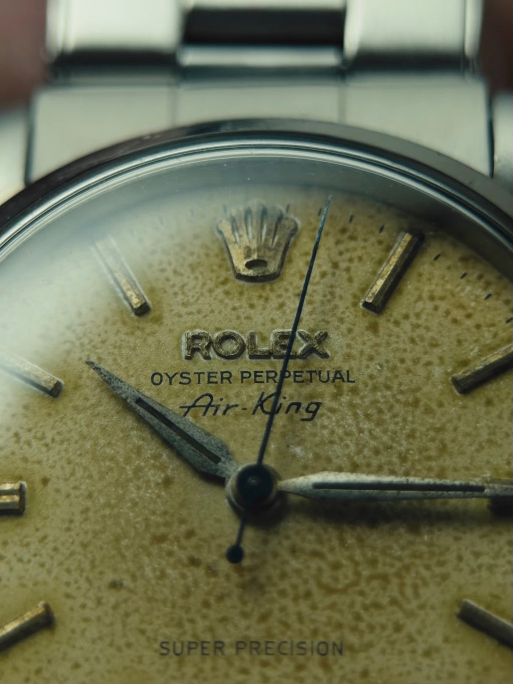 ROLEX Air-King 6552 1st Generation Original Warm Patina Dial 1958s