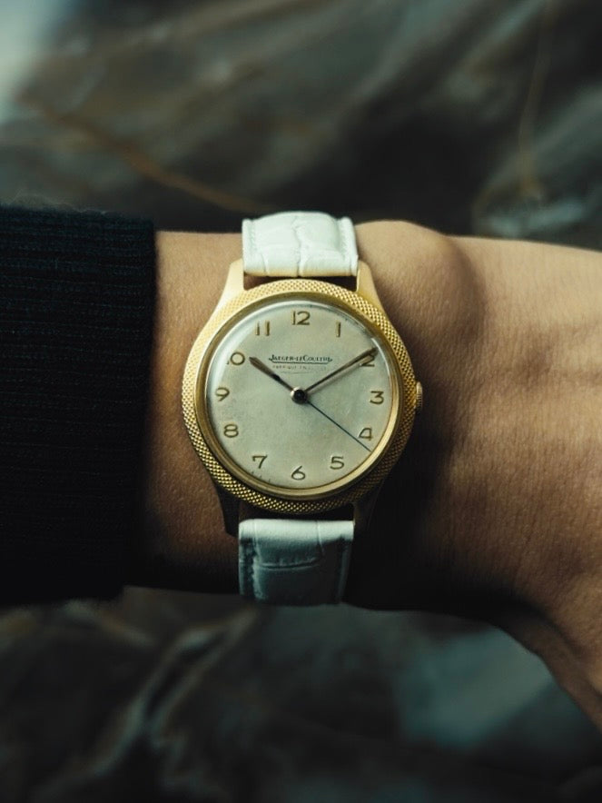 JAEGER-LECOULTRE 18K Pink Gold "Clous de Paris" Bezel 1950s｜ジャガー・ルクルト 18金 1950年代 ヴィンテージ時計