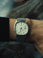 OMEGA De Ville Silver Brushed Dial Quartz 1970s