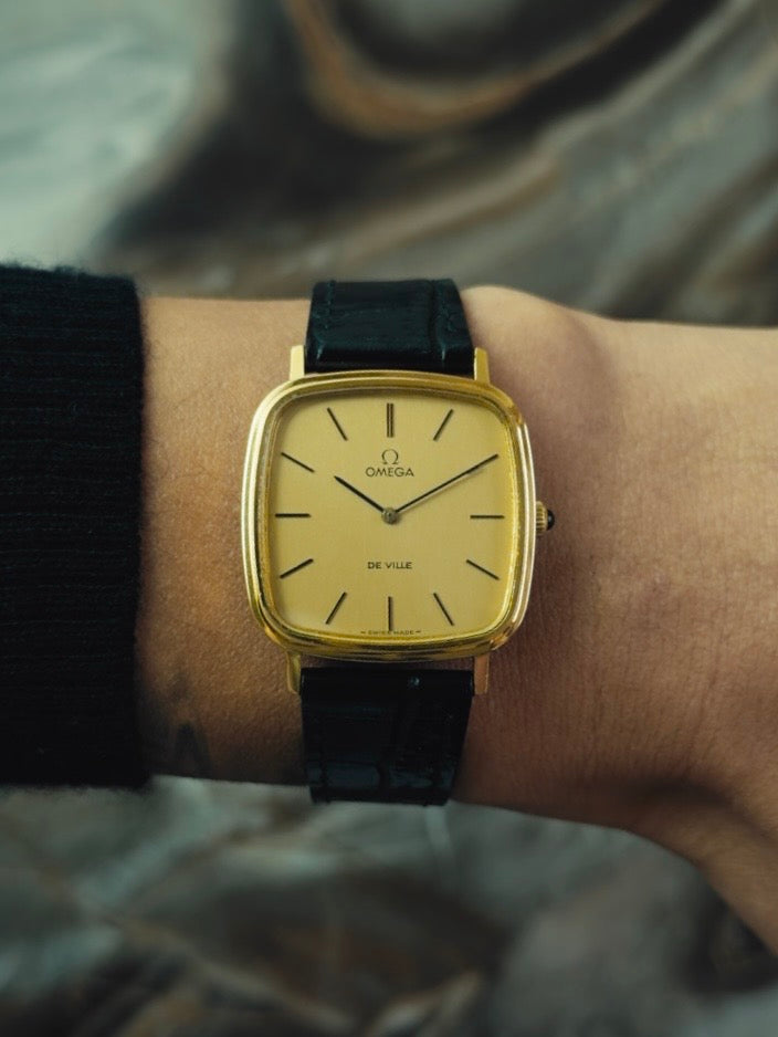 OMEGA De Ville Gold Dial 1970s