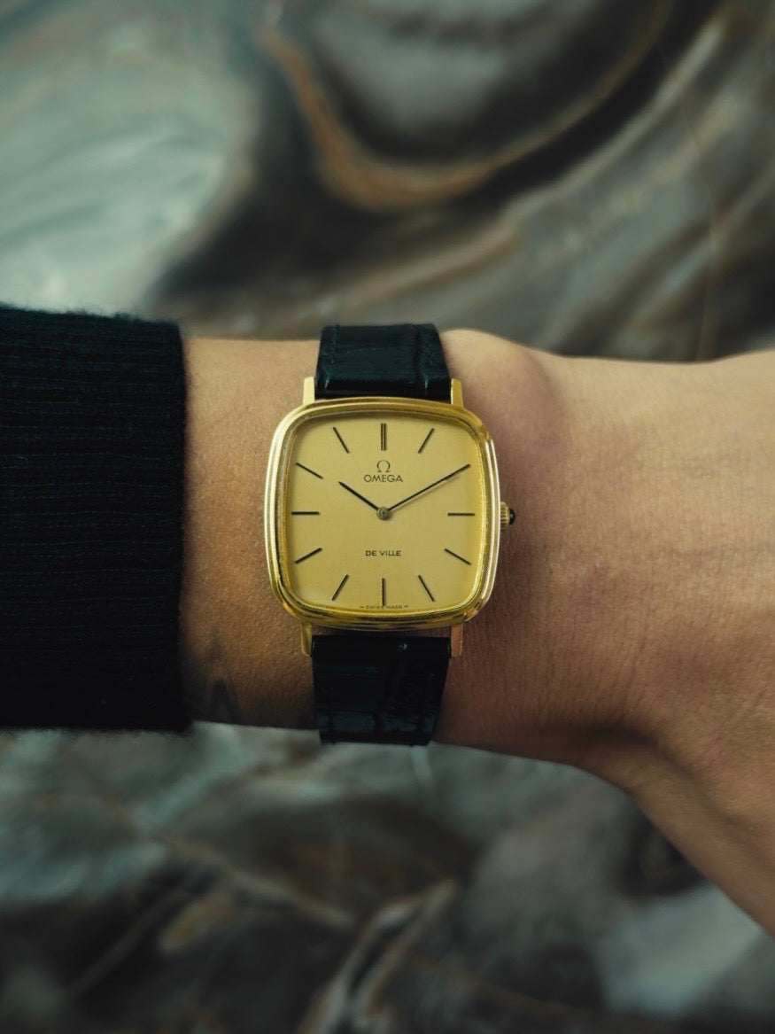 OMEGA De Ville Gold Dial 1970s