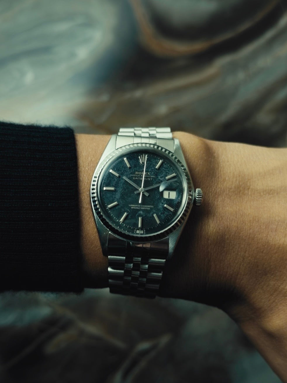 ROLEX Datejust 1601 "Meteoric Stardust" Patina Dial 1960s