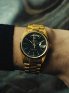 ROLEX Oyster Perpetual Day-Date Black Dial 18K Gold 1988｜ロレックス オイスターパーペチュアル デイデイト 18金 1988年 ヴィンテージ時計