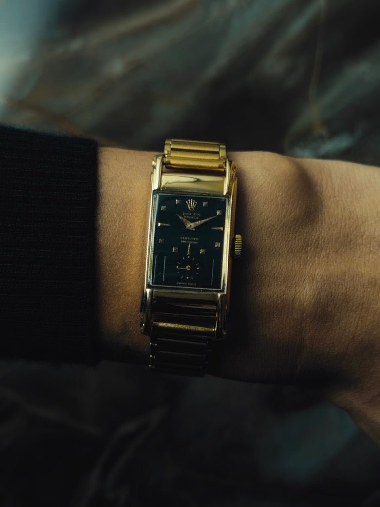 ROLEX Prince "Railway" Black Dial 1940s