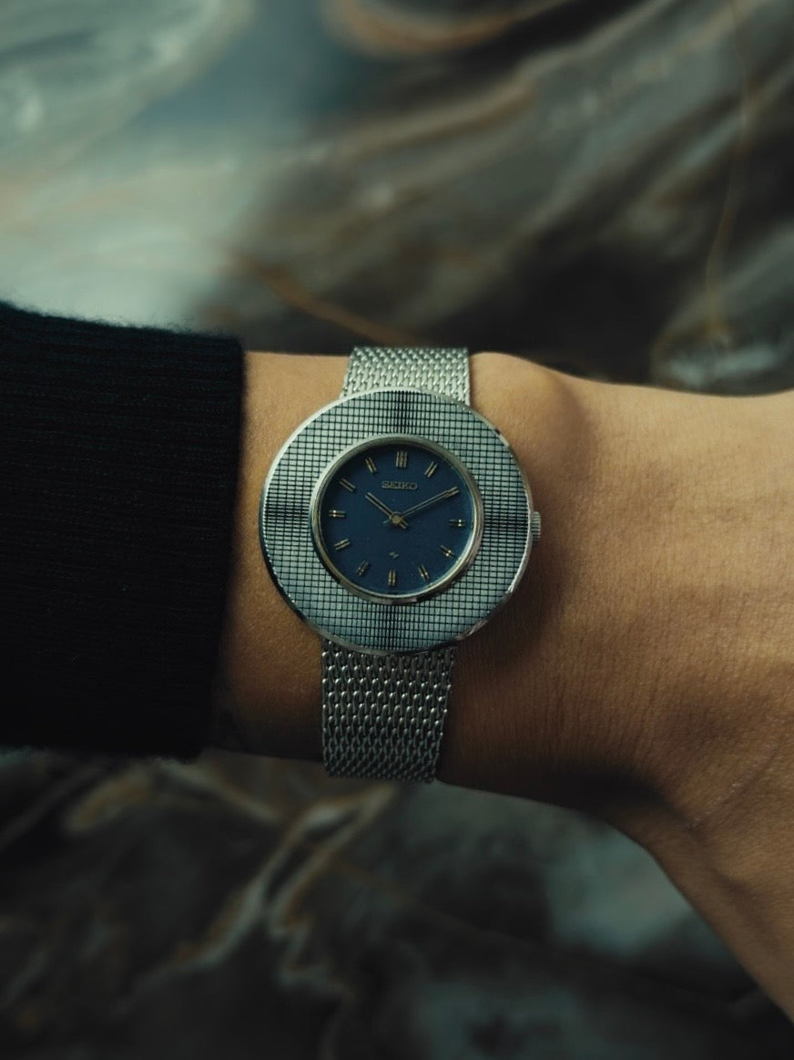 SEIKO Chariot "MOSAIC BEZEL" Blue Dial 1973