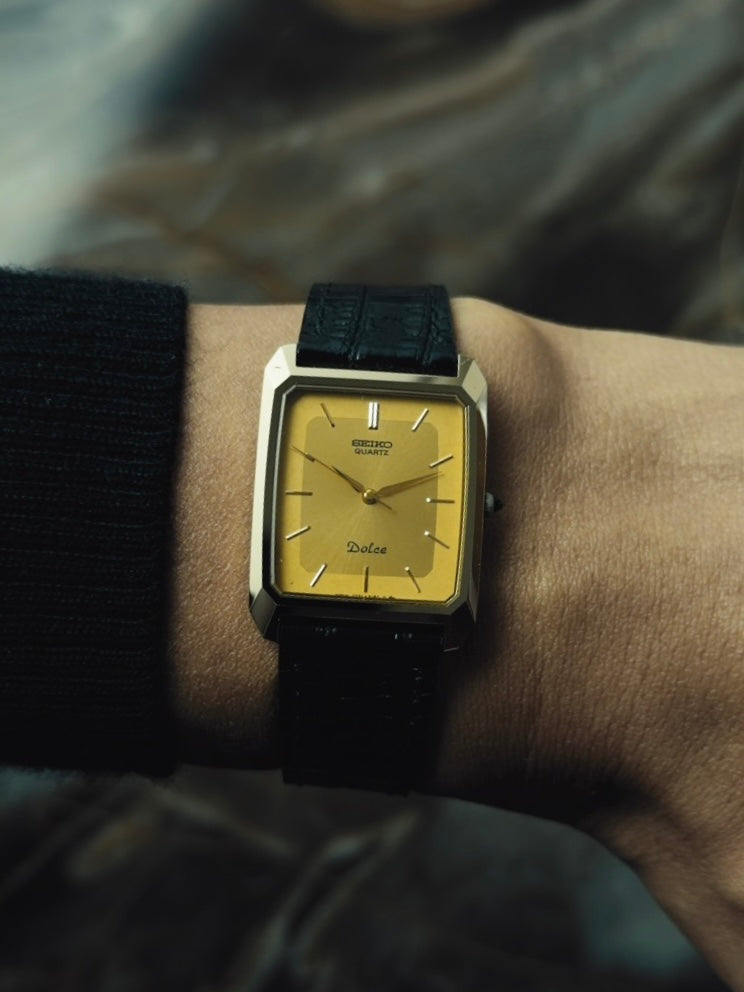 SEIKO Dolce Tungsten Gold Dial 1985｜セイコー ドルチェ 1985年 ヴィンテージ時計