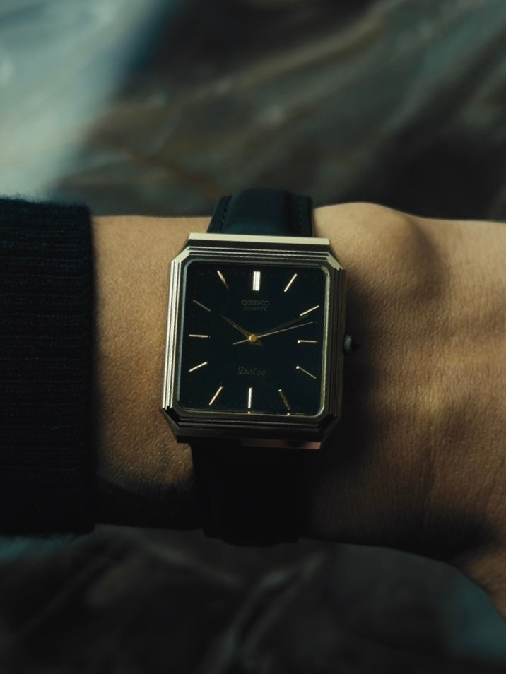 SEIKO Dolce Quartz Black dial 1982｜セイコー ドルチェ 1982年 ヴィンテージ時計