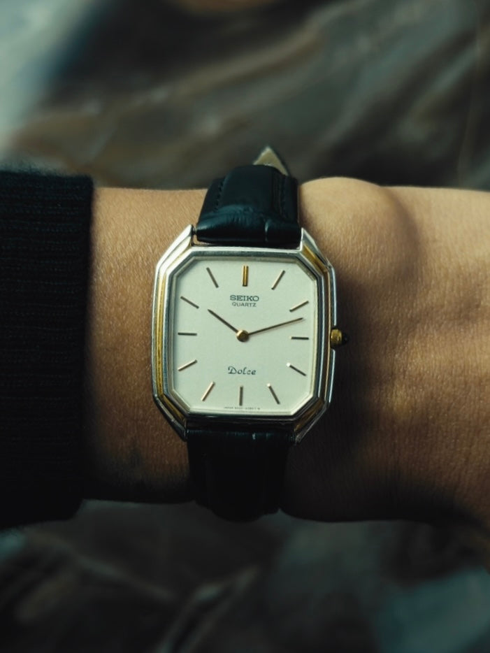 SEIKO Dolce Two-Tone Octagon Silver Dial 1981｜セイコー ドルチェ 1981年 ヴィンテージ時計