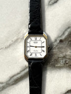 SEIKO Exceline White Dial Two-Tone Quartz 1983