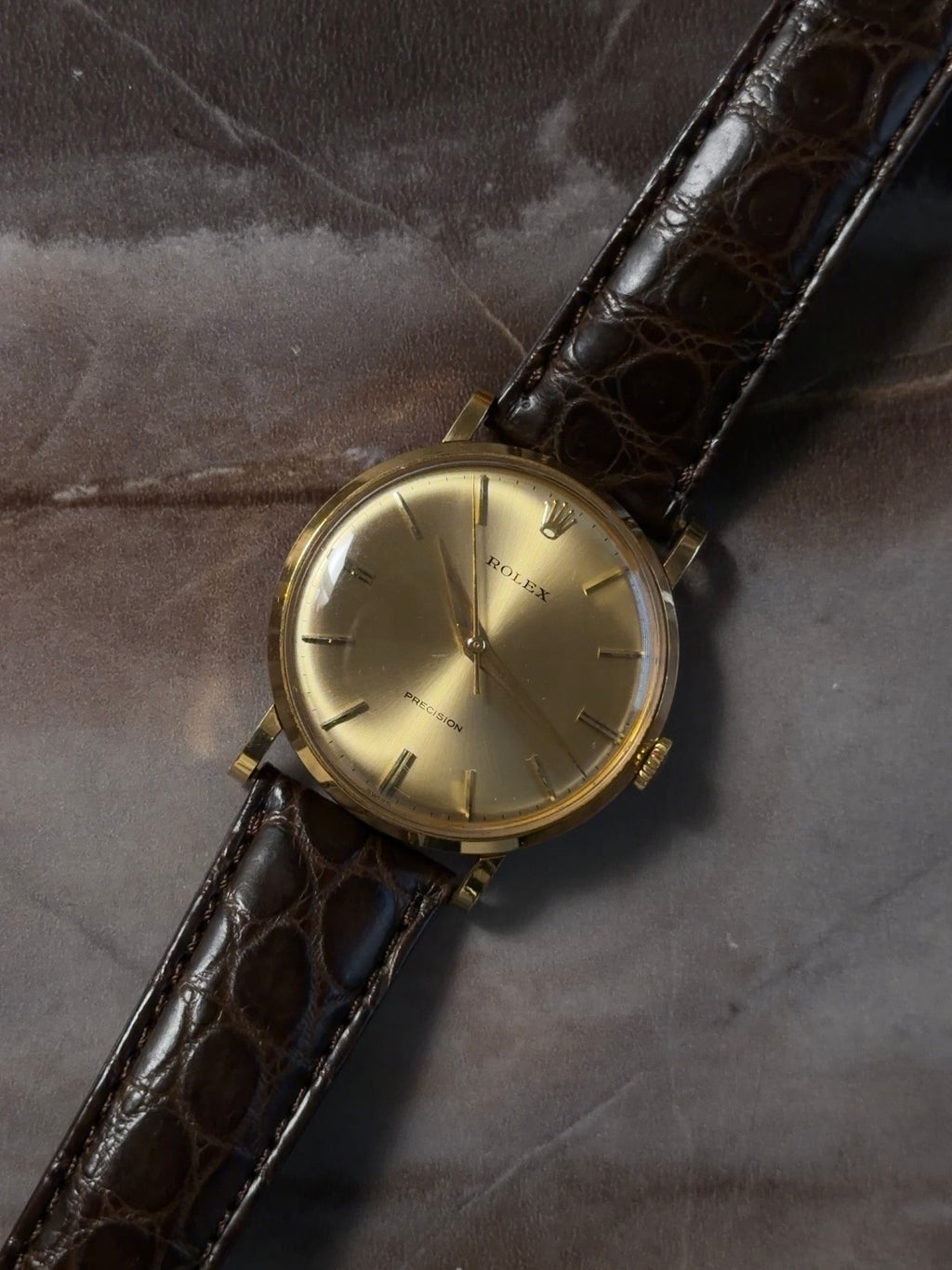 ROLEX 9659 Precision 18k Yellow Gold 1965s