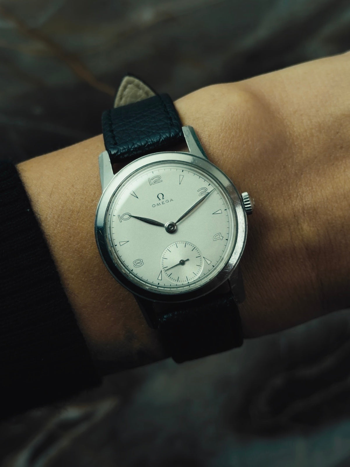OMEGA Arabic & Triangle Index Small Seconds 1940s