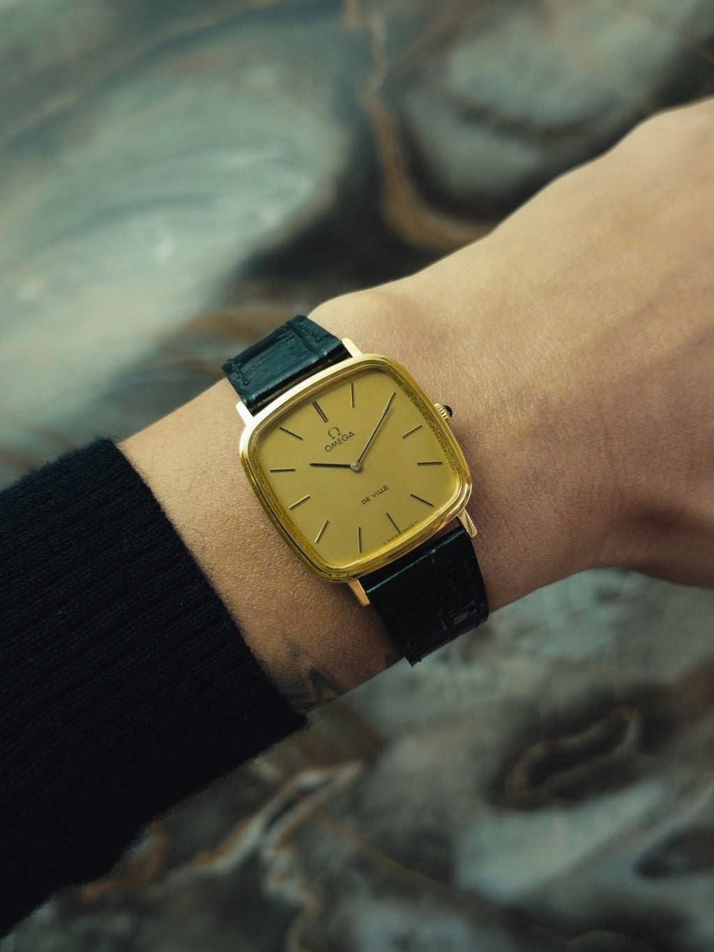 OMEGA De Ville Gold Dial 1970s