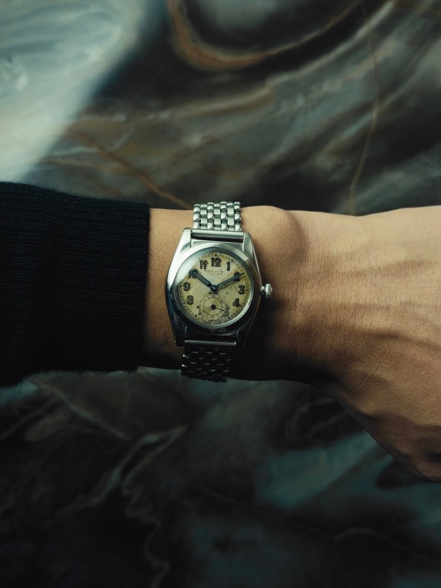 ROLEX Oyster Perpetual Bubble Back "Criss-Cross Dial" 1940s｜ロレックス ヴィンテージ時計 - 2