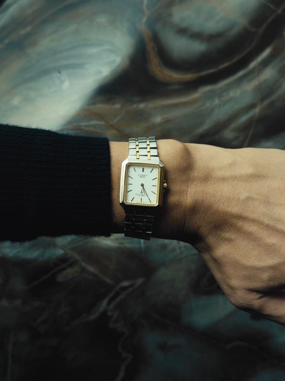 SEIKO CADET White Dial Two-Tone Quartz 1990｜セイコー ヴィンテージ時計 - 2