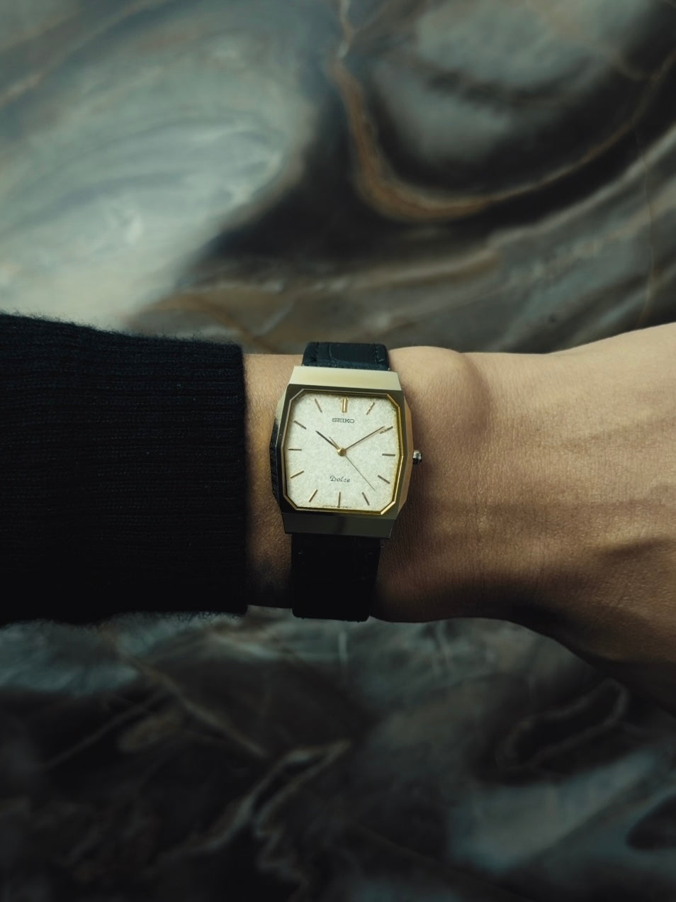 SEIKO Dolce "Frosted Ivory Dial" Quartz 1990｜セイコー ヴィンテージ時計 - 2