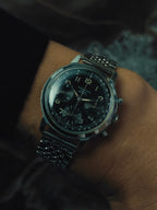 WAKMANN "FRANCE" Black Dial Chronograph 1950s