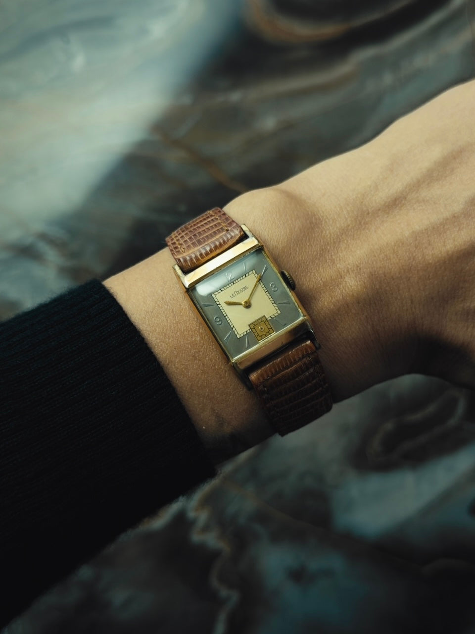 LECOULTRE 10KGF “Arabic Two-Tone” Dial 1940s｜ルクルト ヴィンテージ時計 - 3