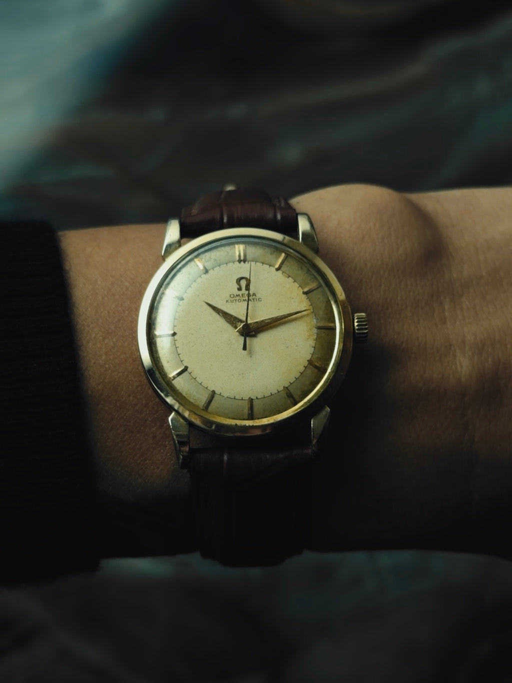 OMEGA "Antique Gold Tropical Dial" 1950s