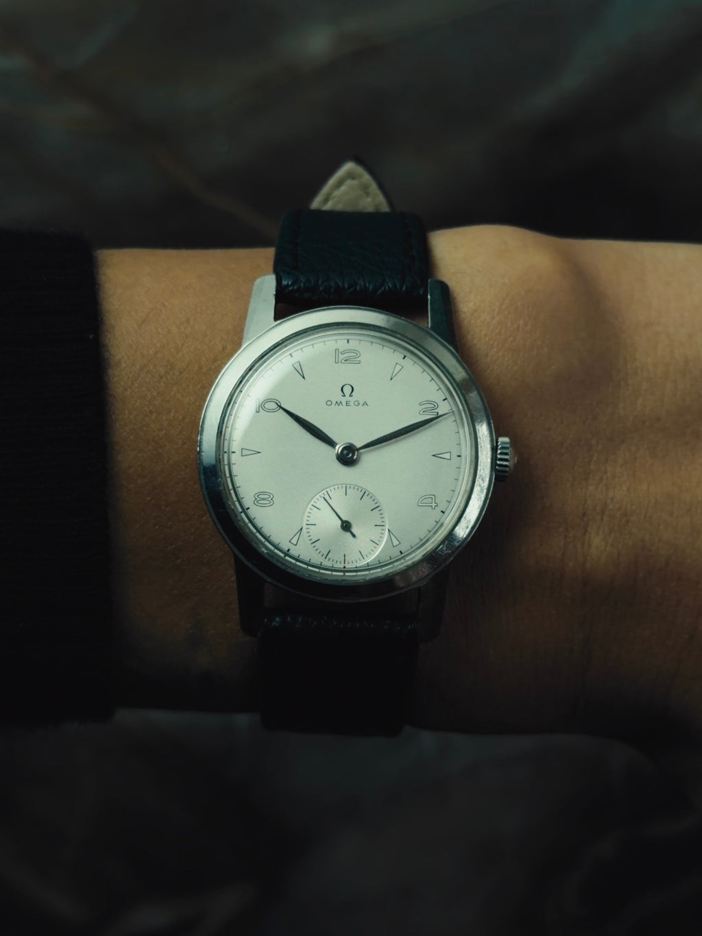 OMEGA Arabic & Triangle Index Small Seconds 1940s