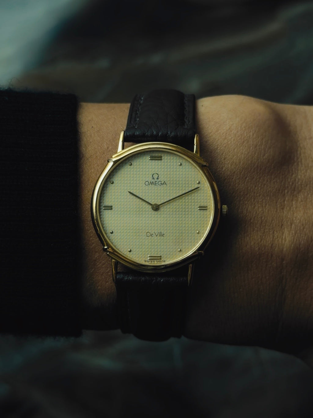 OMEGA De Ville Geometric Textured Dial 1980s