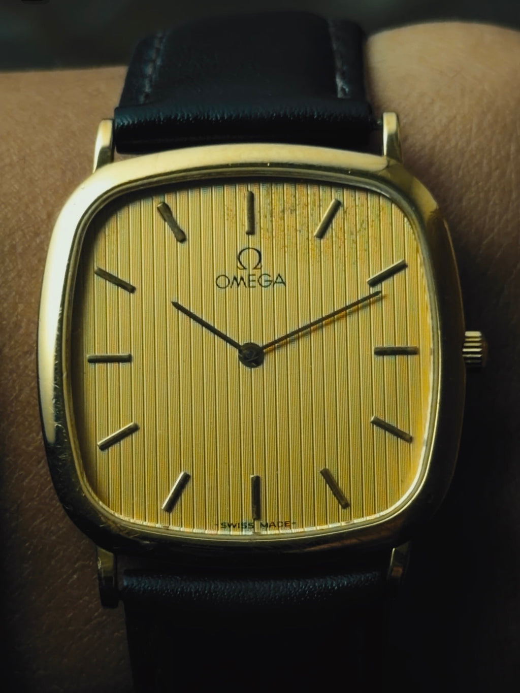 OMEGA De Ville "Golden Stripe" Dial 1970s