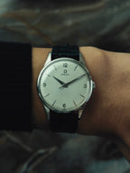 OMEGA "Quarter Arabic" Silver Dial 1950s