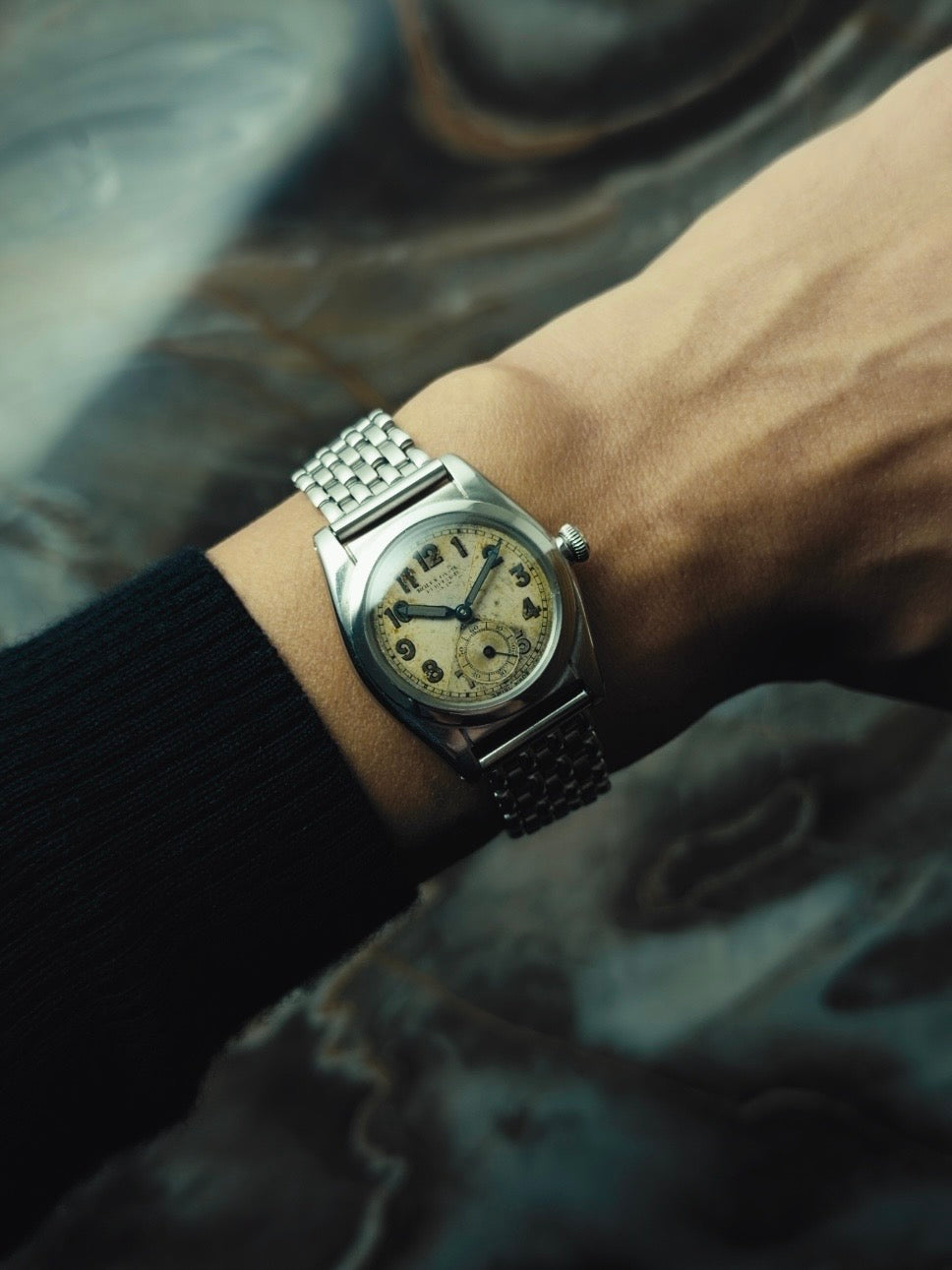 ROLEX Oyster Perpetual Bubble Back "Criss-Cross Dial" 1940s｜ロレックス ヴィンテージ時計 - 3