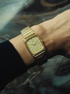 SEIKO Square Gold Textured Dial Quartz 1987｜セイコー ヴィンテージ時計 - 3