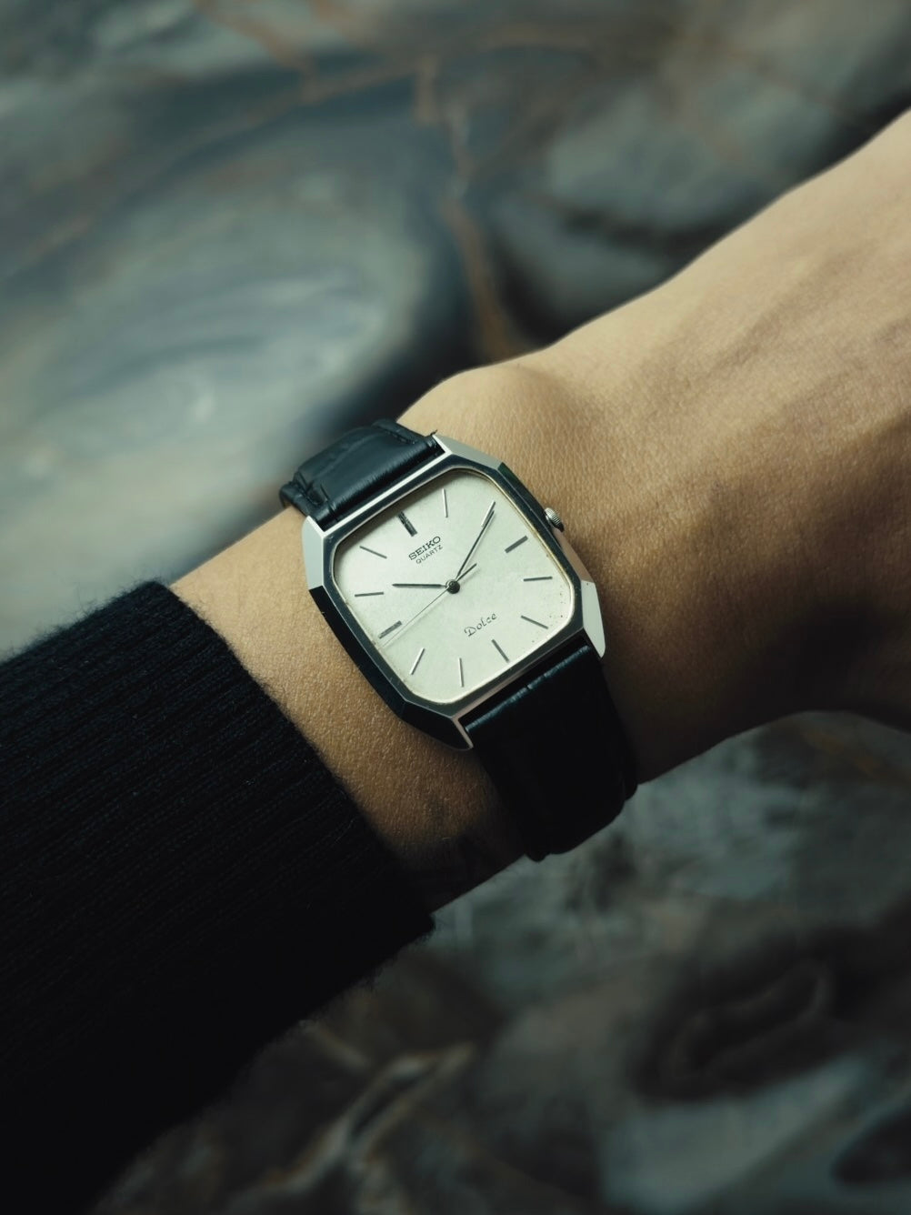 SEIKO Dolce "Silver Texture Dial" SS 1980s｜セイコー ヴィンテージ時計 - 3