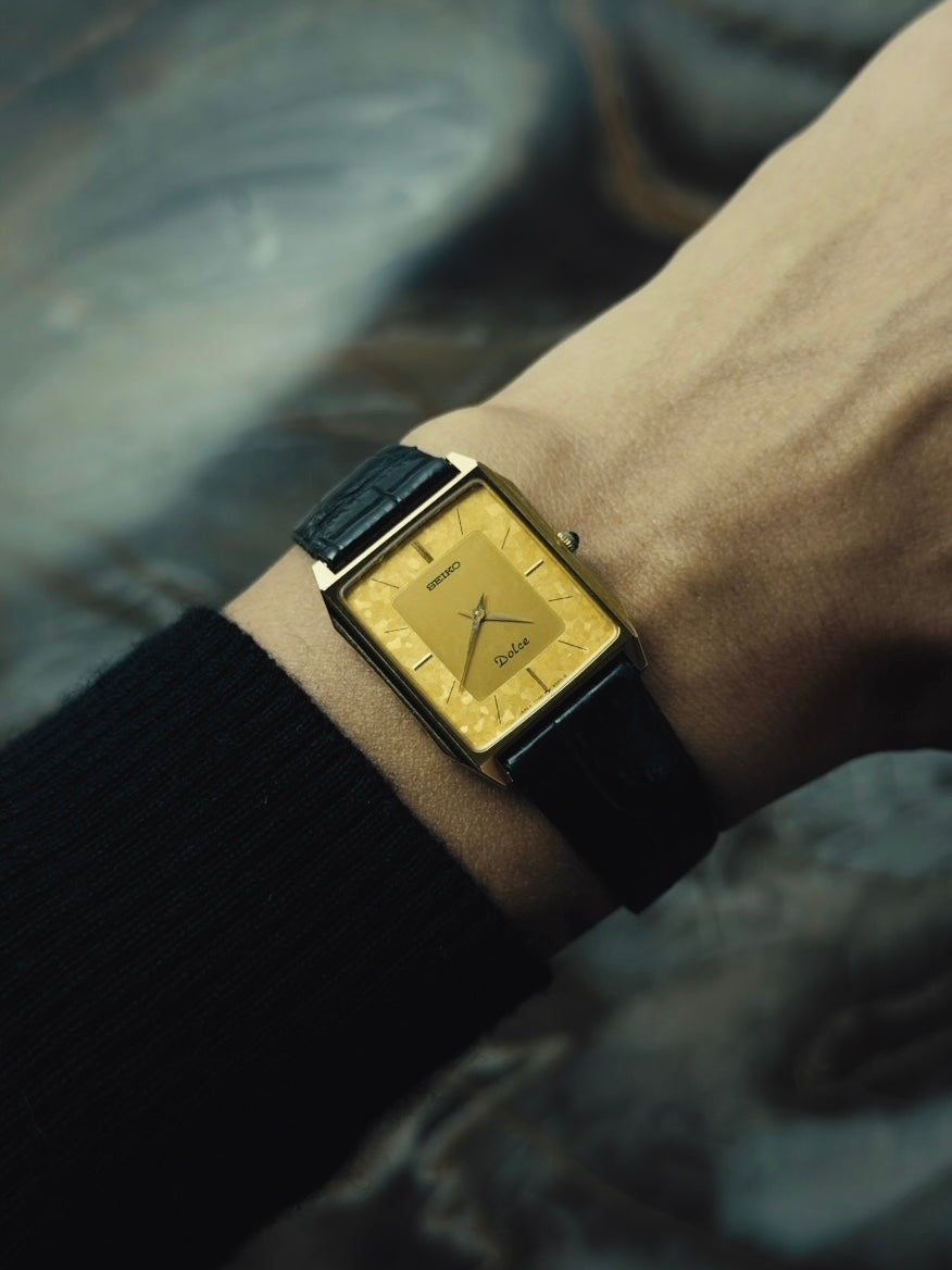 SEIKO Dolce Gold Textured Dial Quartz 1986｜セイコー ヴィンテージ時計 - 3