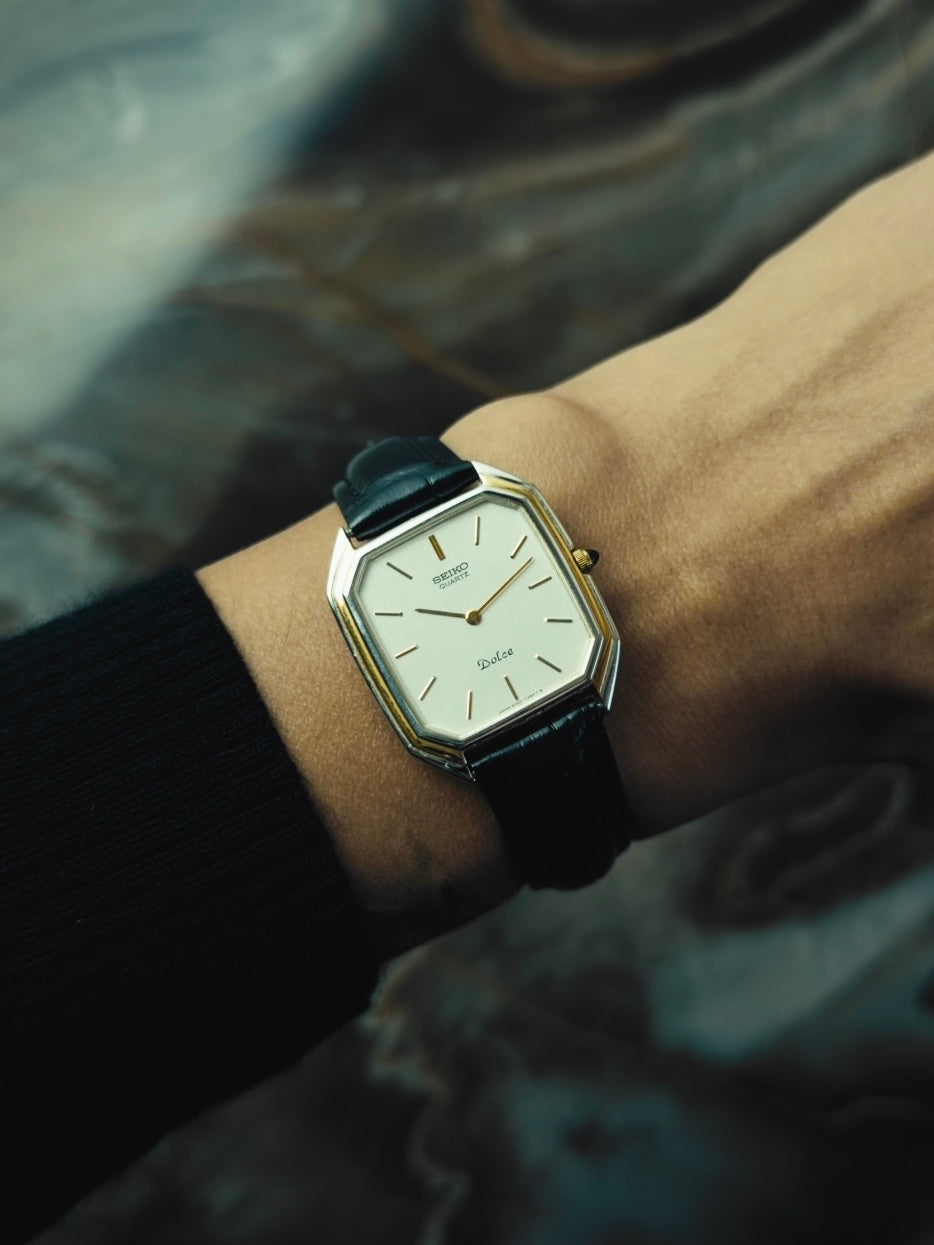 SEIKO Dolce Two-Tone Octagon Silver Dial 1981｜セイコー ヴィンテージ時計 - 3