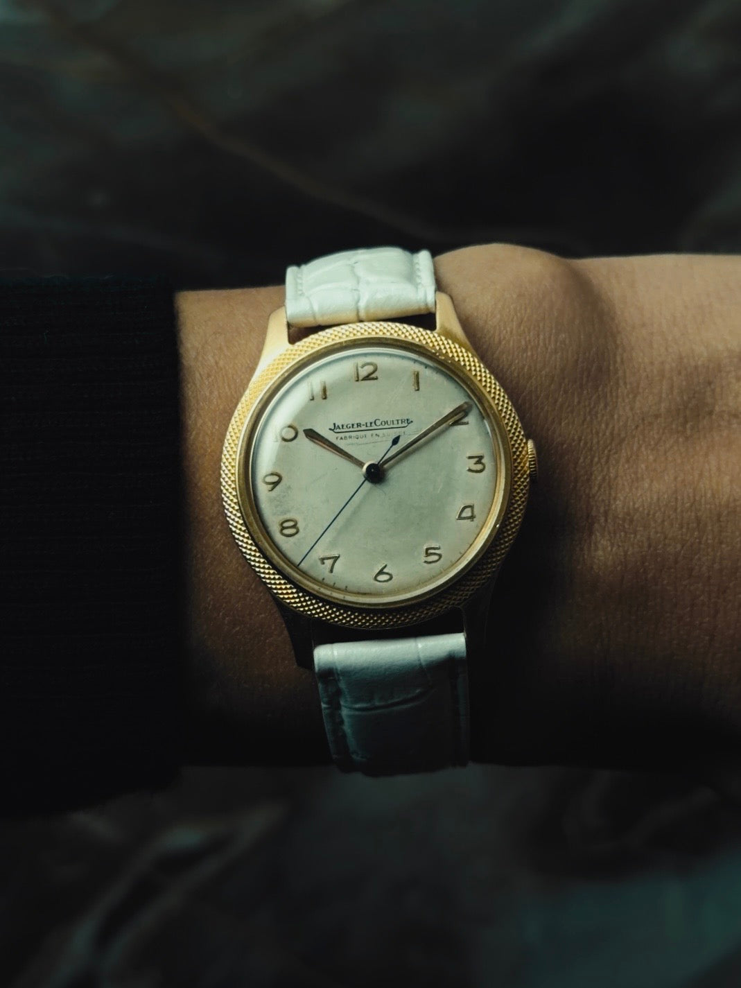 JAEGER-LECOULTRE 18K Pink Gold "Clous de Paris" Bezel 1950s｜ジャガー・ルクルト ヴィンテージ時計 - 4
