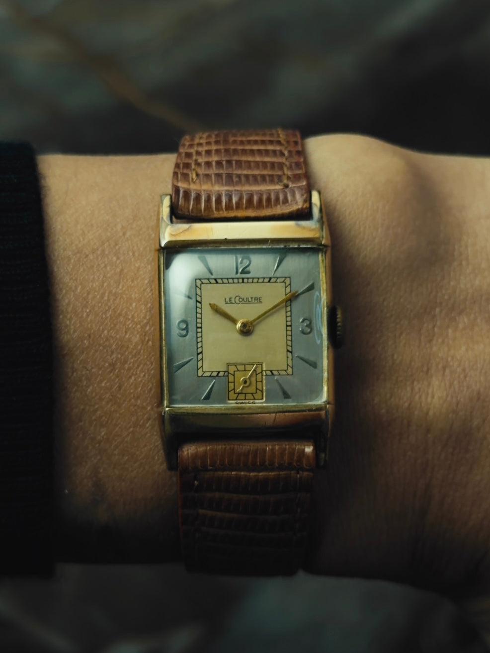 LECOULTRE 10KGF “Arabic Two-Tone” Dial 1940s｜ルクルト ヴィンテージ時計 - 4