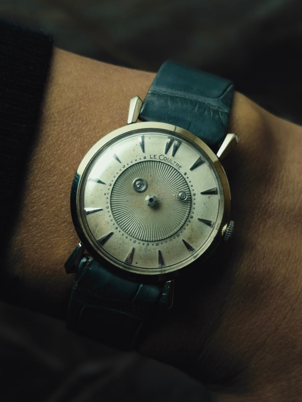 LECOULTRE 14K White Gold "Mystery Dial" 1960s｜ジャガー・ルクルト ヴィンテージ時計 - 4
