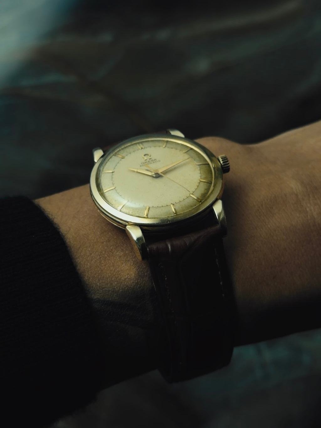 OMEGA "Antique Gold Tropical Dial" 1950s