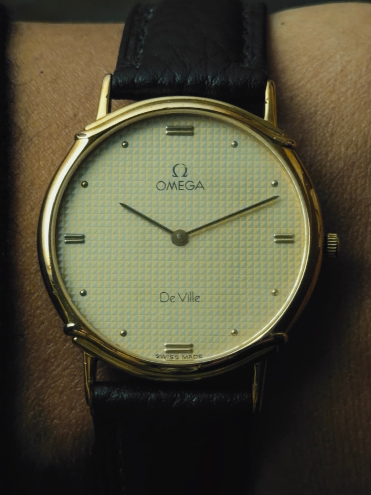 OMEGA De Ville Geometric Textured Dial 1980s