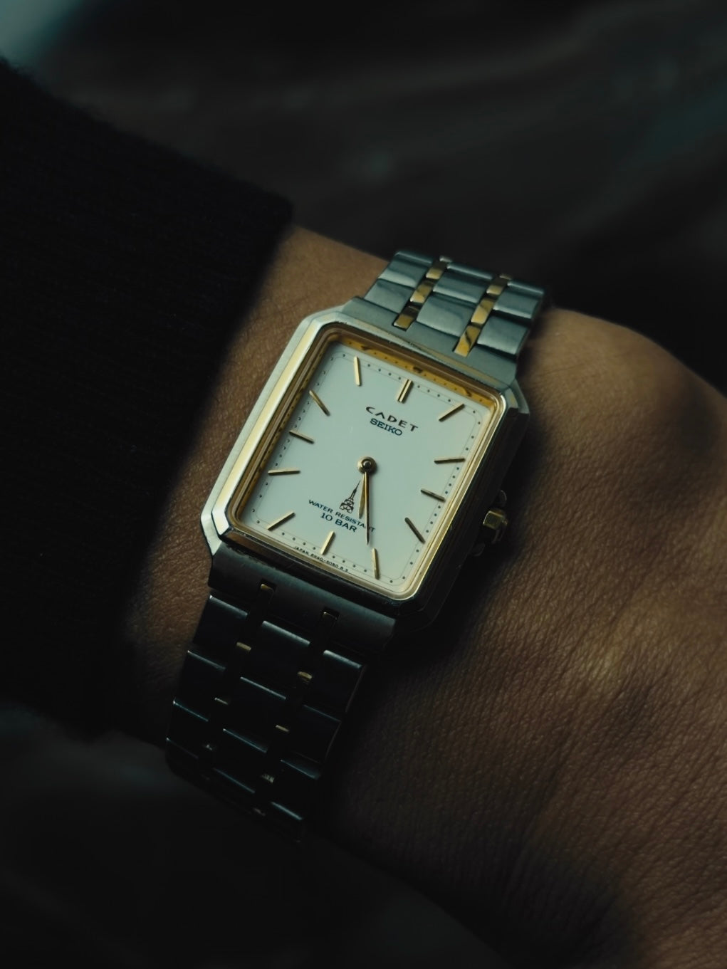 SEIKO CADET White Dial Two-Tone Quartz 1990｜セイコー ヴィンテージ時計 - 4