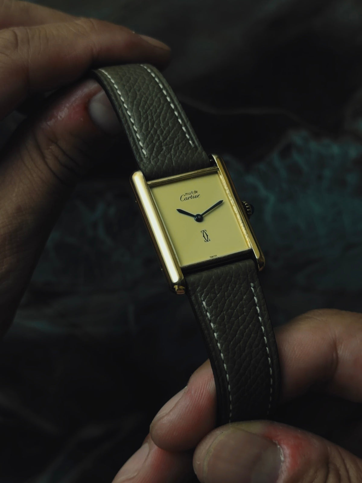 Cartier Must Tank Ivory Dial LM 1970s