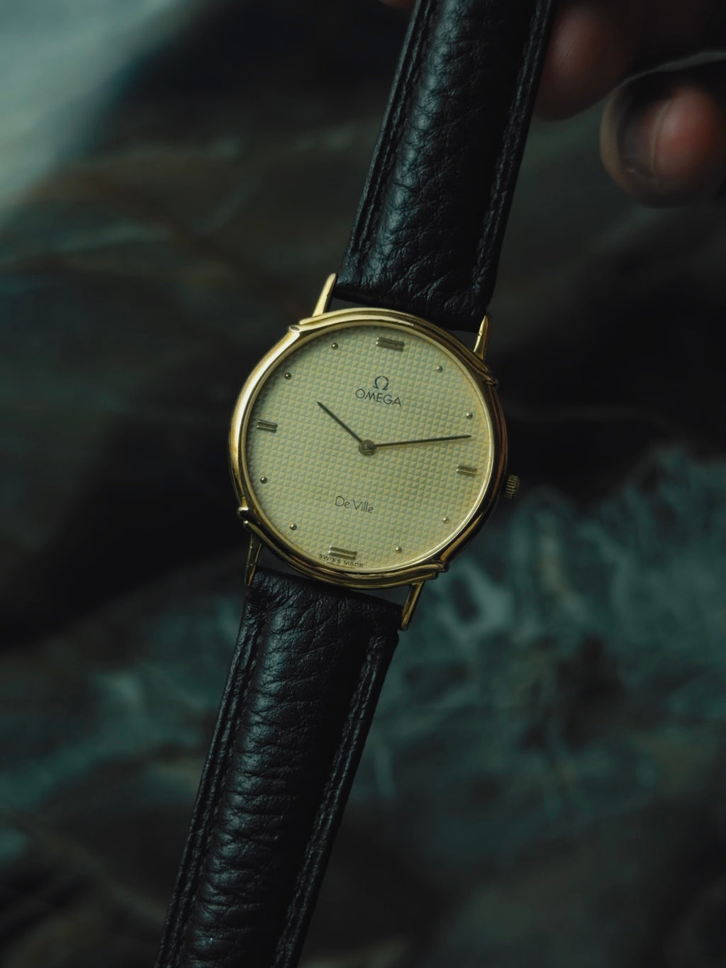 OMEGA De Ville Geometric Textured Dial 1980s