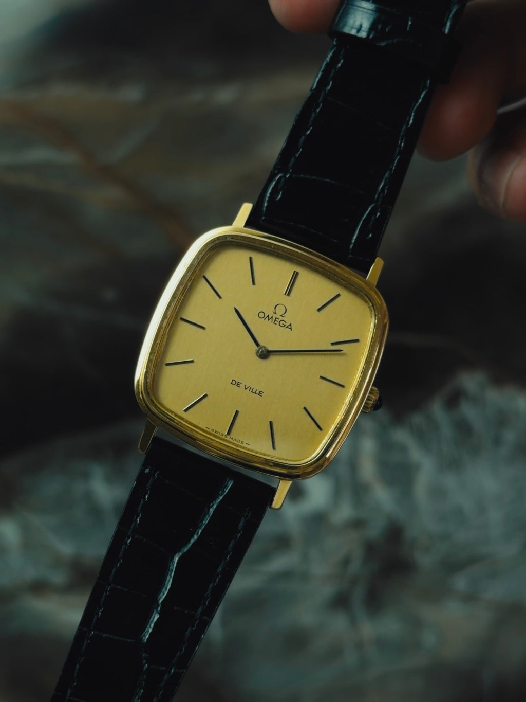 OMEGA De Ville Gold Dial 1970s