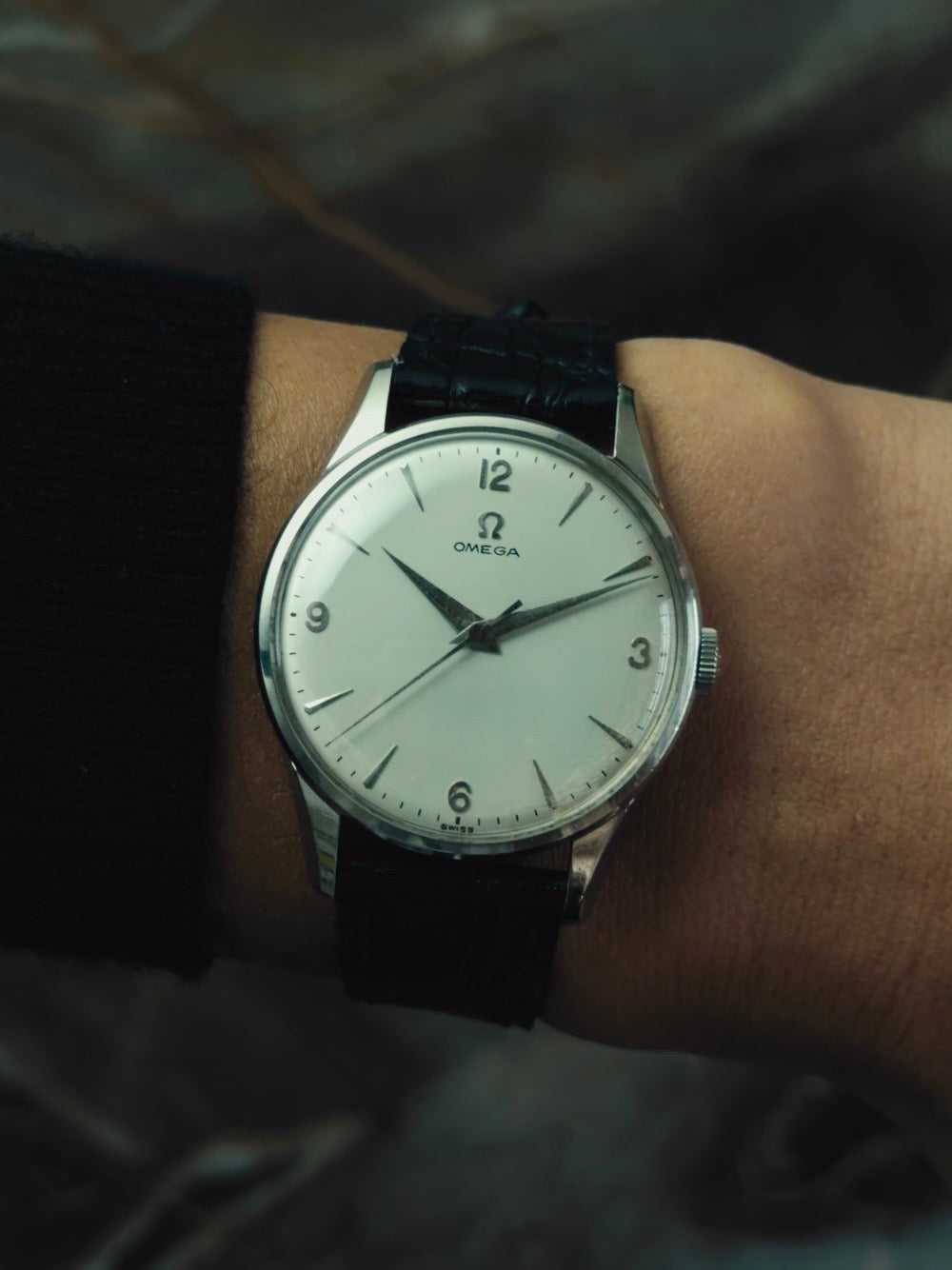 OMEGA "Quarter Arabic" Silver Dial 1950s