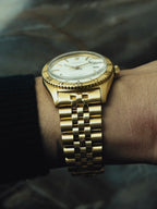 ROLEX 18K Yellow Gold Datejust "Thunderbird" White Dial 1970s｜ロレックス ヴィンテージ時計 - 5