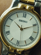 SEIKO "Roman Textured" Dial Two-Tone 1990s｜セイコー ヴィンテージ時計 - 5