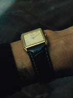SEIKO Rectangular Gold Textured Dial Quartz 1990｜セイコー ヴィンテージ時計 - 5