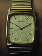SEIKO Square Gold Textured Dial Quartz 1987｜セイコー ヴィンテージ時計 - 5