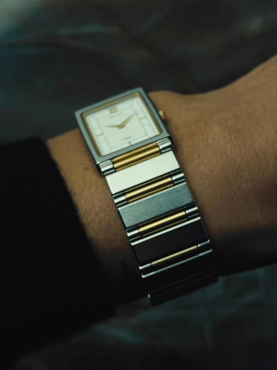 SEIKO ARC White Dial Two-Tone Quartz 1980s