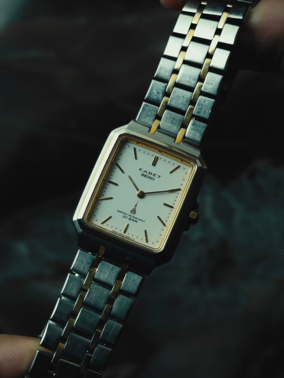 SEIKO CADET White Dial Two-Tone Quartz 1990｜セイコー ヴィンテージ時計 - 5